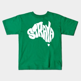Straya Australia Map Kids T-Shirt